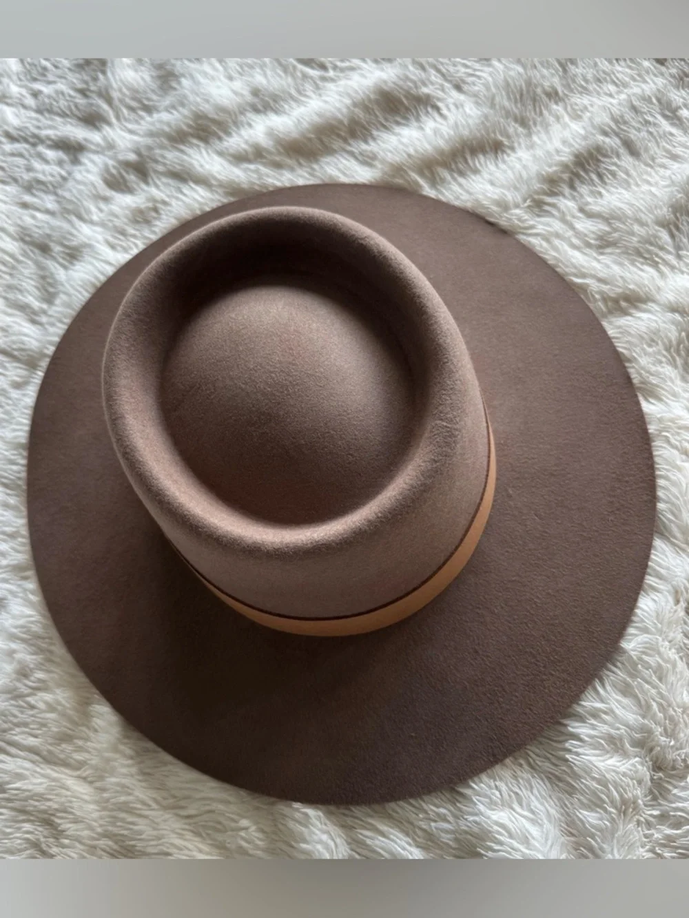 Lack of Color NWT The Mirage Boater Hat Brown Unisex 57cm M Wool